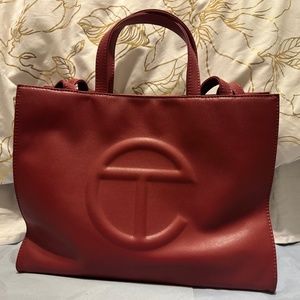 Telfar Oxblood Medium Shopping Bag